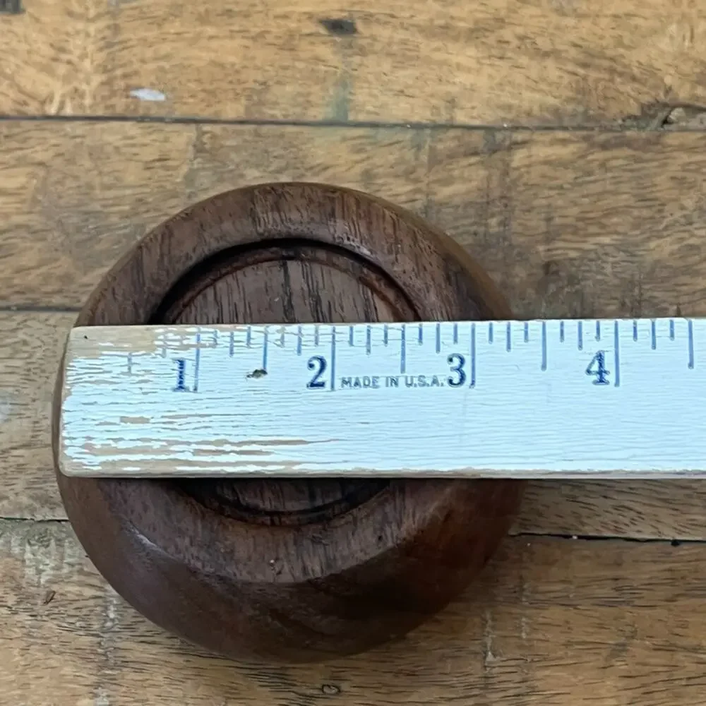 Handcrafted Wooden Candlestick or Tealight Holder 3.5